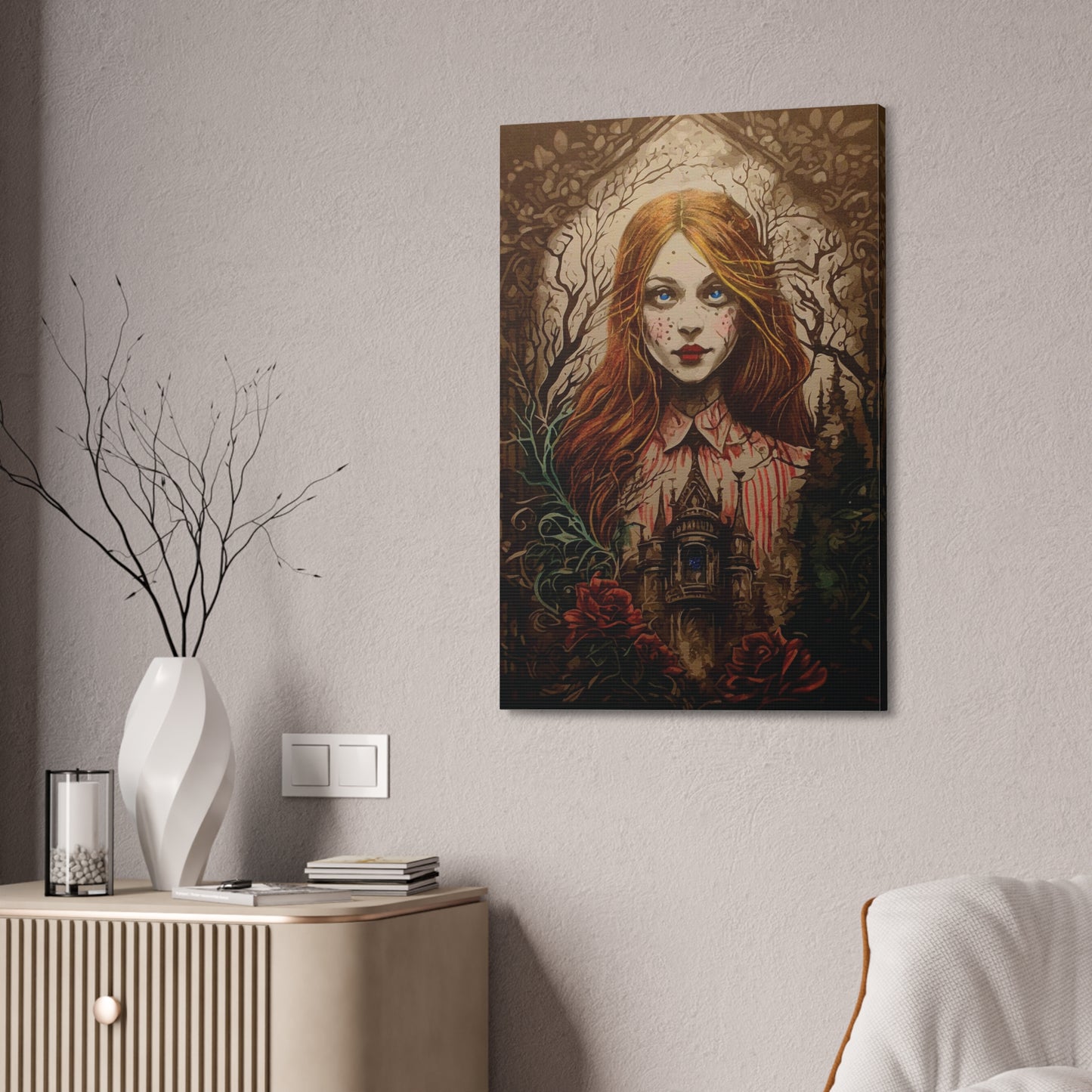 Ivy Rose Stretched Canvas