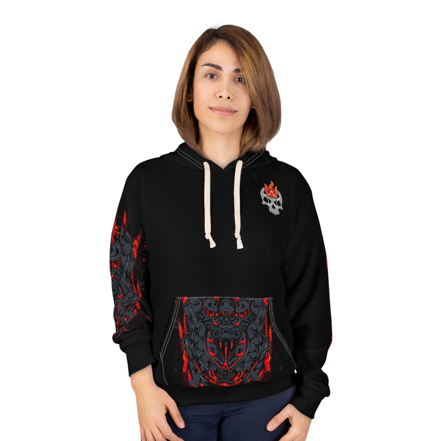 Corba Mecha Cyberpunk Pullover AOP Hoodie