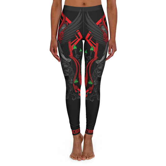 Greek Goddesses Print Women's Casual Spandex Leggings (AOP)