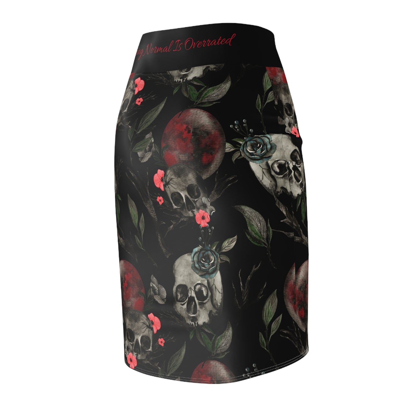 Blood Moon Rising #1 Women's Pencil Skirt (AOP)