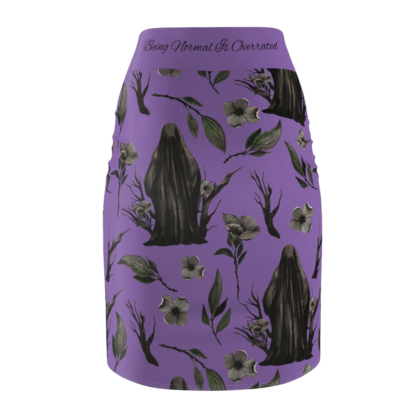 Lilac Death Women's Pencil Skirt (AOP)