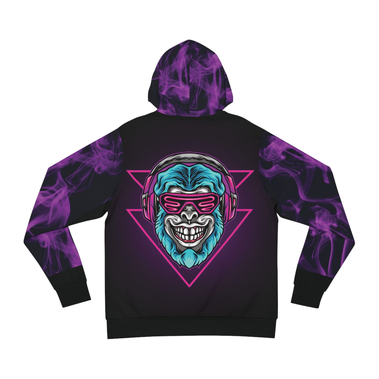 Neon Cyberpunk Monkey Hoodie (AOP)