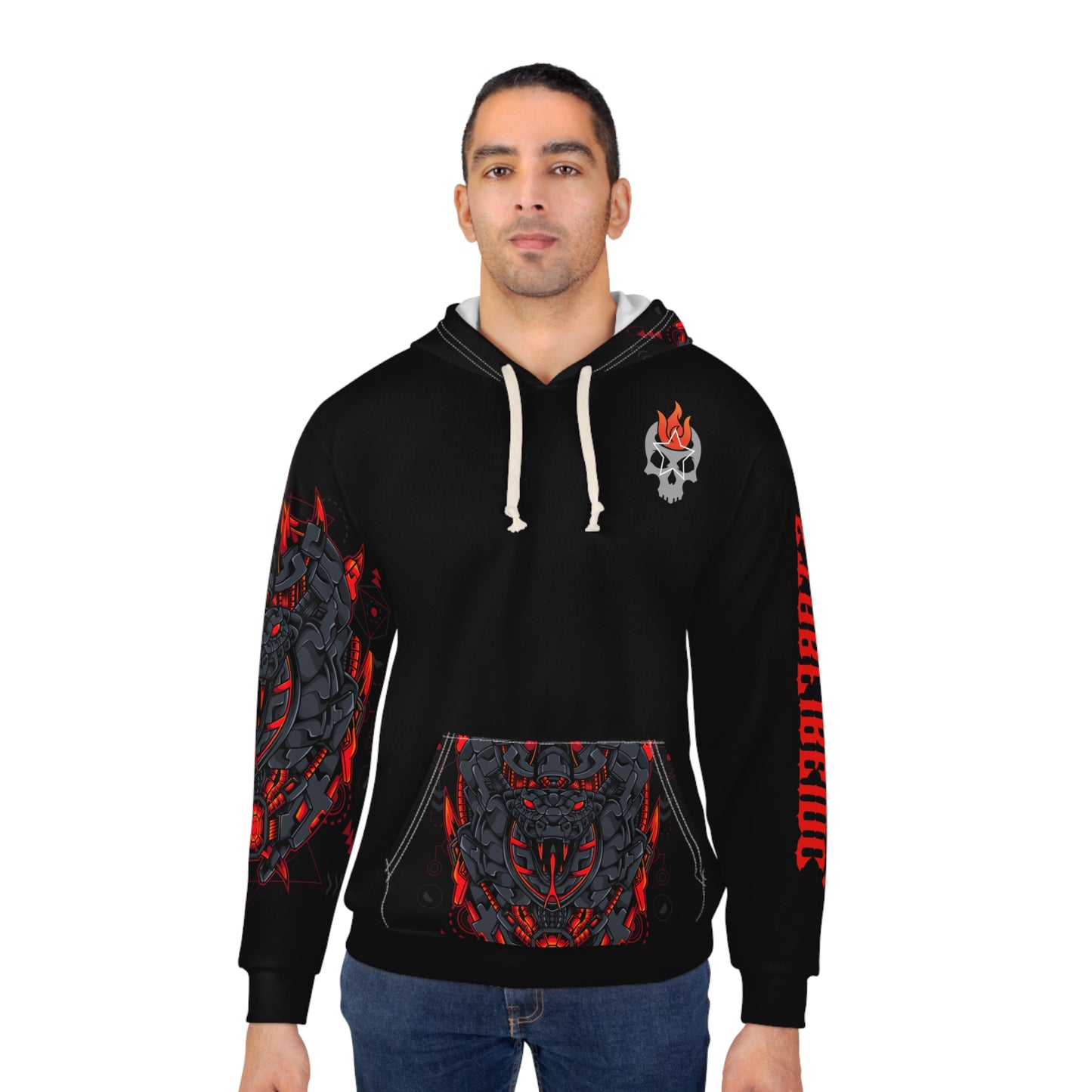 Corba Mecha Cyberpunk Pullover AOP Hoodie