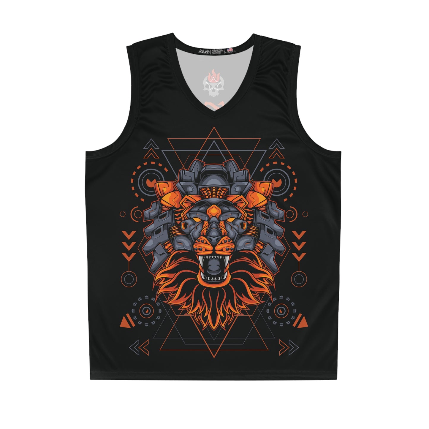 Lion Mecha Cyberpunk Basketball Jersey