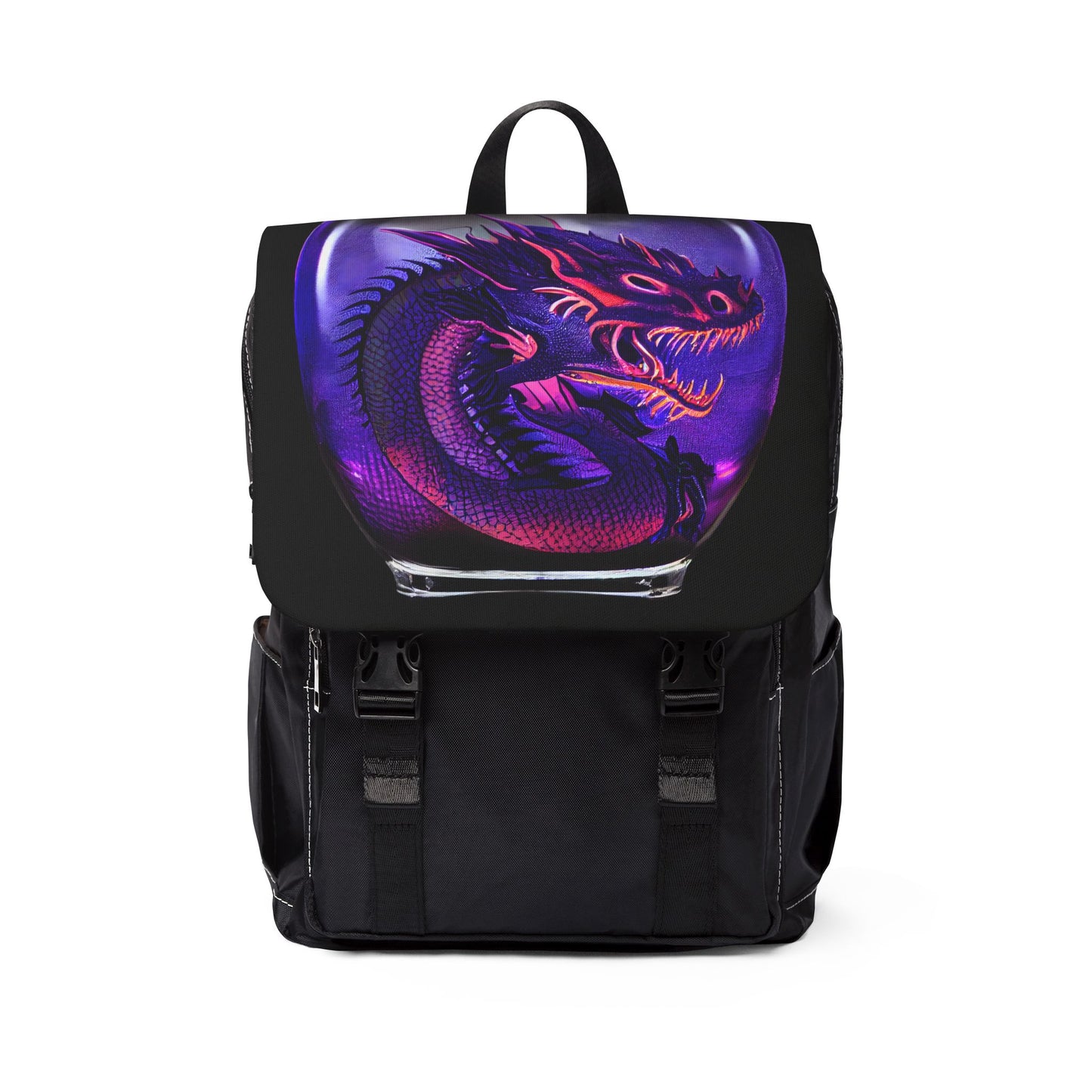 Purple Fantasy Dragon Jar Backpack