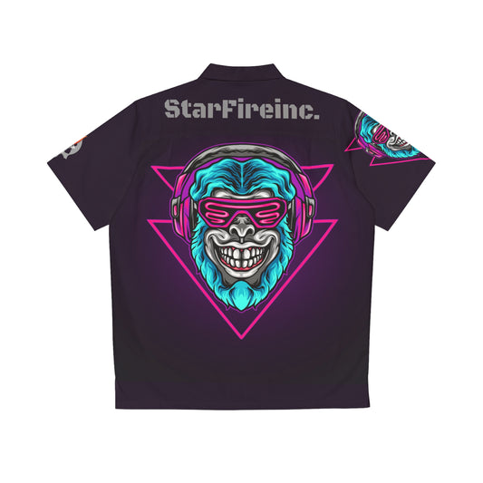 Neon Cyberpunk Money Hawaiian Shirt (AOP)
