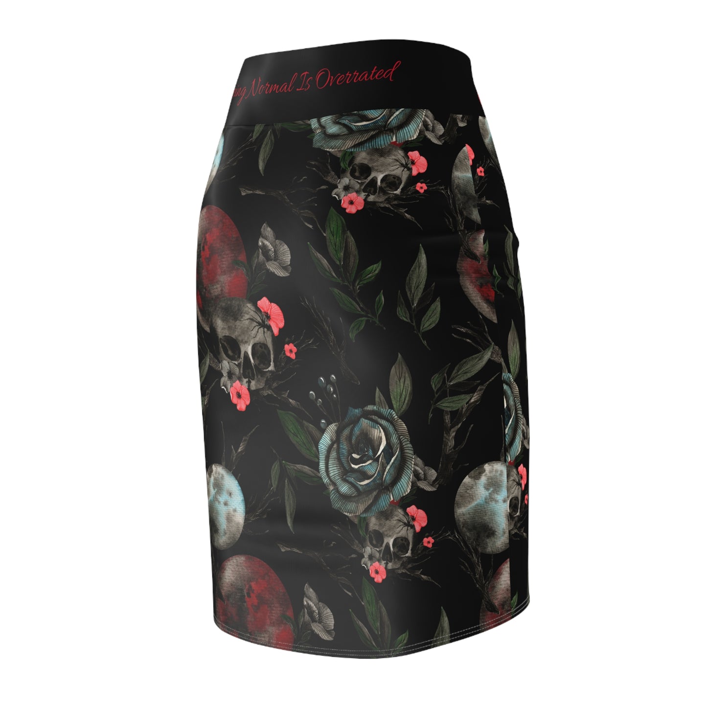 Red Dead Moon Rising Women's Pencil Skirt (AOP)