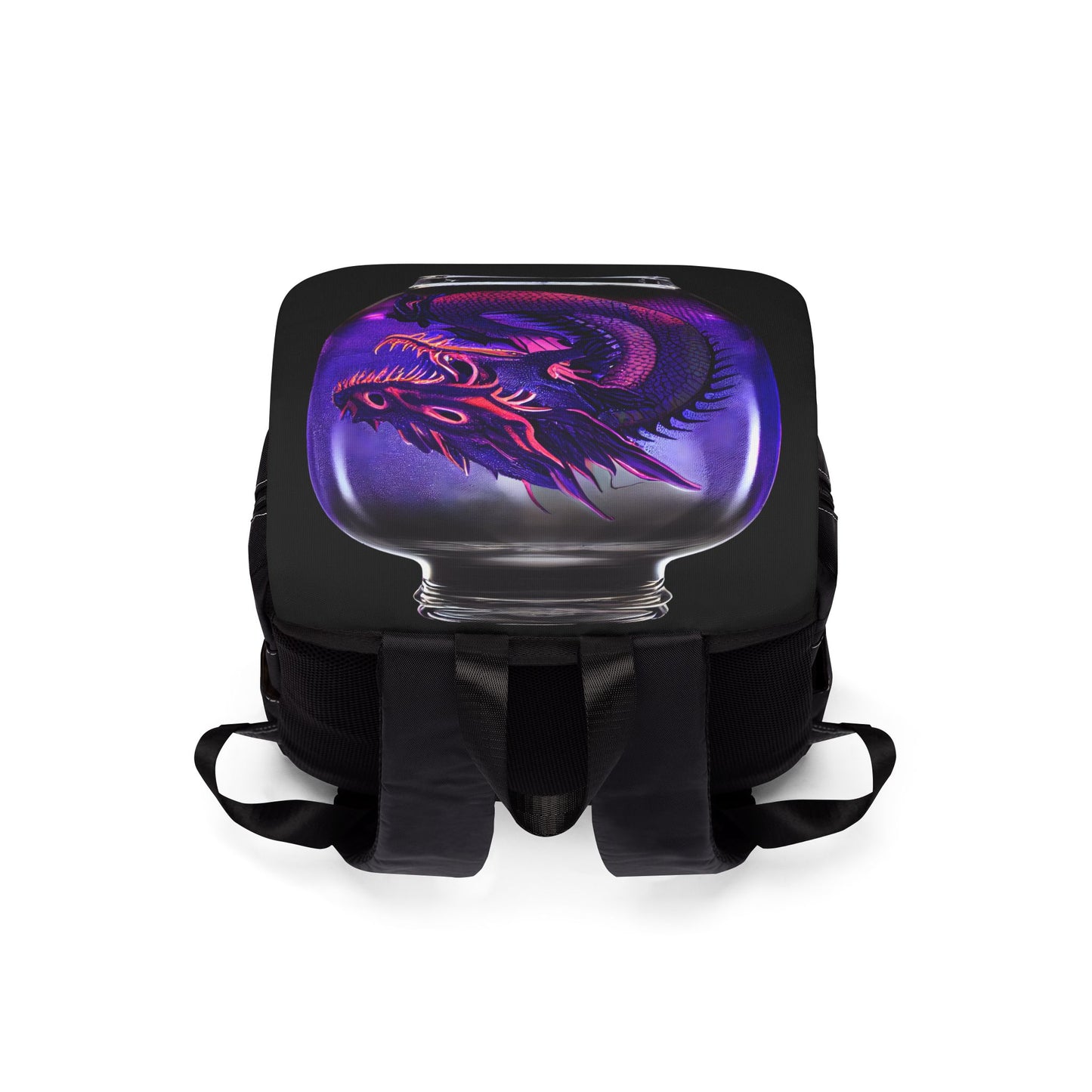 Purple Fantasy Dragon Jar Backpack