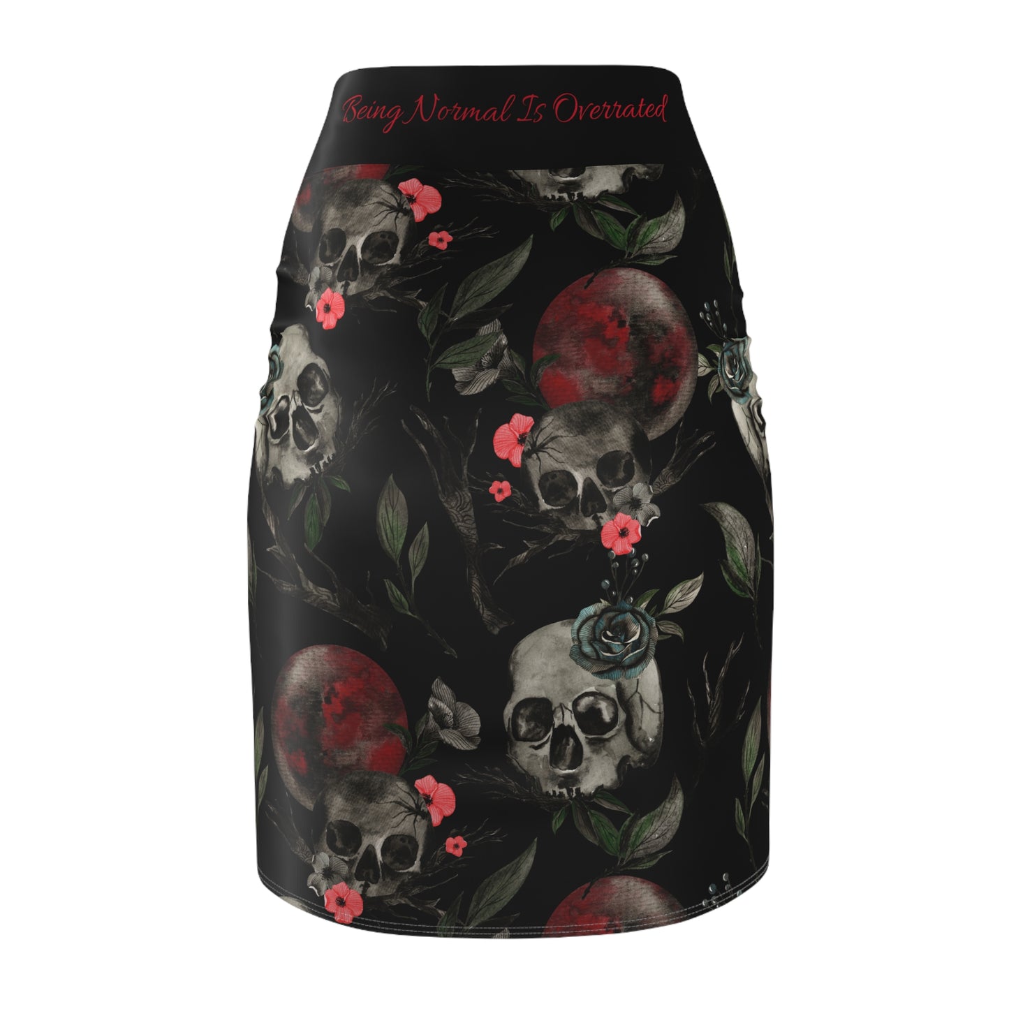 Blood Moon Rising #1 Women's Pencil Skirt (AOP)