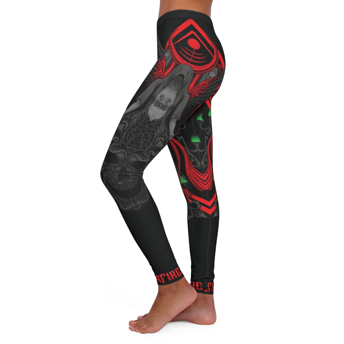 Greek Goddesses Print Women's Casual Spandex Leggings (AOP)