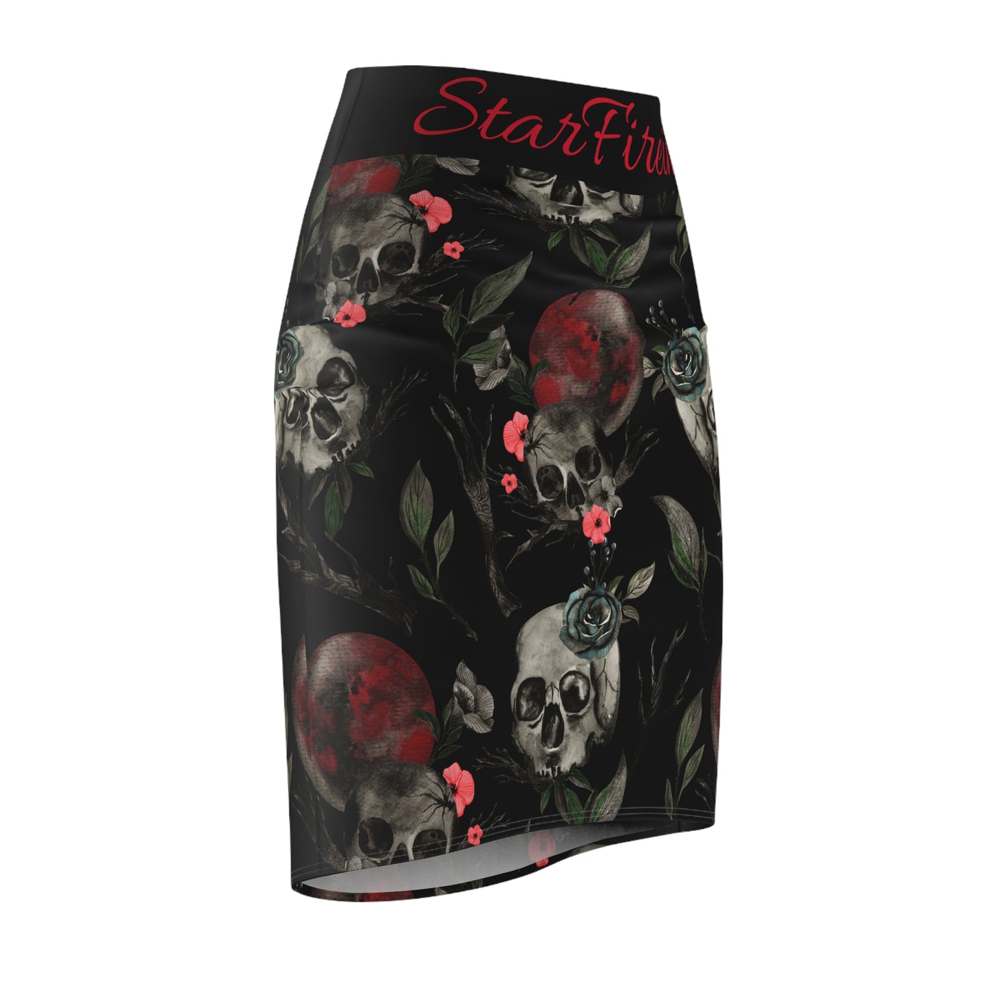 Blood Moon Rising #1 Women's Pencil Skirt (AOP)