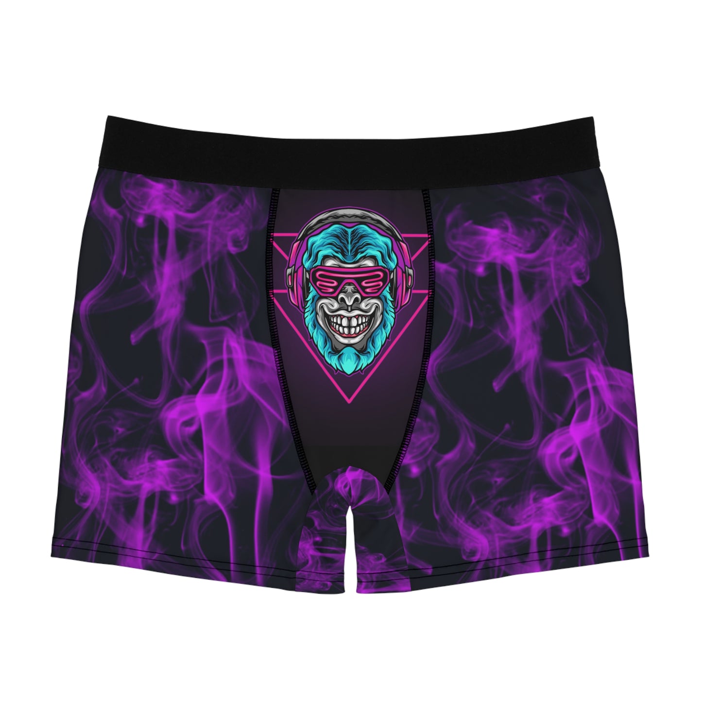 Neon Cyberpunk Monkey Men's Boxer Briefs (AOP)